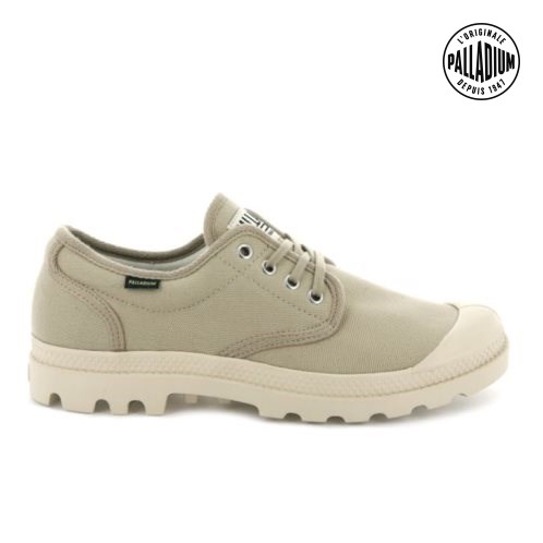 Chaussures Richelieu Palladium Pampa OX Originale Femme Vert Olive | FR AYM854R